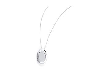 Intrigue Womens/Ladies Broad Bean Necklace (Silver) - JW646