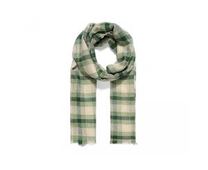 Intrigue Womens/Ladies Thick Check Scarf (Green) - JW287