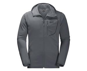 Jack Wolfskin Men's Hydropore Hooded Jacket - Dark Iron