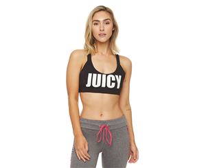 Juicy Couture Sport Cross Back Sports Bra - Black