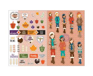 Julie Nutting Planner Monthly Stickers 2/Pkg-November