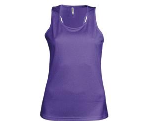 Kariban Proact Womens/Ladies Sleeveless Sports / Training Vest (Purple) - RW2720