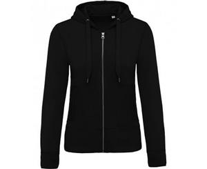 Kariban Womens/Ladies Organic Zip Hoodie (Black) - PC3075