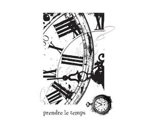 Katzelkraft - Clock A6 - Rubber stamp - French Style