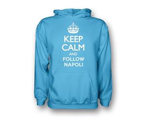 Keep Calm And Follow Napoli Hoody (sky Blue)