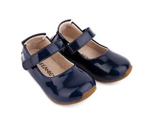 Kids Leather Mary-Jane Shoes Patent Navy