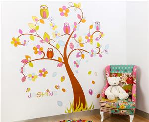 Kids' 200cm Wall Decal - Large Tree with Owls