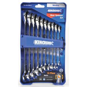 Kincrome 10 Piece Metric Geared Spanner Set