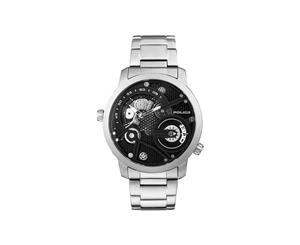 Kingsbridge Black Dial Stainless Steel Bracelet