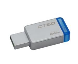 Kingston Technology DataTraveler 50 64GB 64GB USB 3.0 (3.1 Gen 1) Type-A BlueSilver USB flash drive