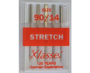 Klasse Sewing Machine Needles STRETCH Size 90 / 14 Pack of 5 Needles