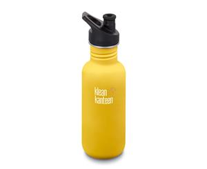 Klean Kanteen 18oz Classic Sport Cap Lemon Curry