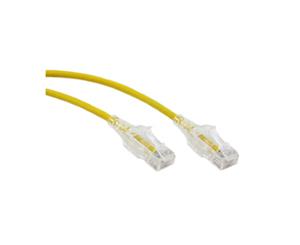 Konix 0.5M Slim CAT6 UTP Patch Cable LSZH in Yellow