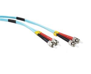 Konix 2M ST-ST OM3 50/125 Multimode Duplex Fibre Patch Cable