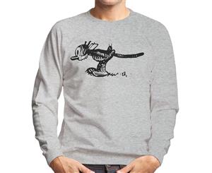 Krazy Kat Inspecting Pose Men's Sweatshirt - Heather Grey