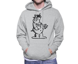 Krazy Kat Officer Bull Pupp Surprised Men's Hooded Sweatshirt - Heather Grey