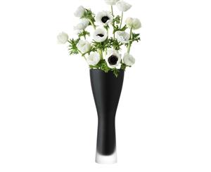 LSA Satin Vase 31.5cm Black