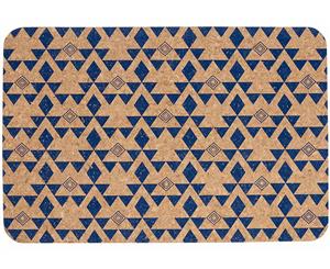 Ladelle Arise Printed Cork Placemat Set of 4 Navy