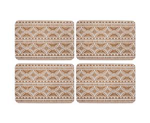 Ladelle Oasis White Tribal Placemats Set of 4