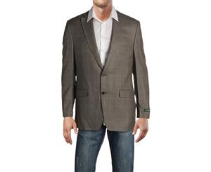 Lauren Ralph Lauren Mens Silk Blend Classic Fit Two-Button Blazer