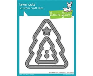 Lawn Fawn Cuts Stitched Christmas Tree Frames Die LF1798