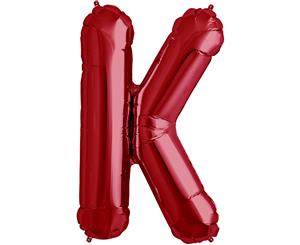 Letter K Red Megaloon 86cm Foil Balloon