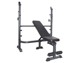 Lifespan Fitness MF 4000 Adjustable Press & Squat Bench - Black