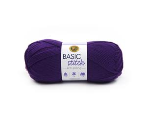 Lion Brand Yarn - Basic Stitch Anti-Pilling - Purple 100g