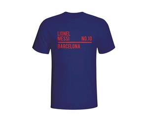 Lionel Messi Barcelona Squad T-shirt (navy)