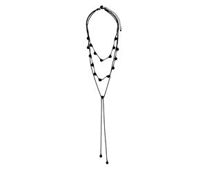 Lovisa Black Multi Row Y Neck Necklace