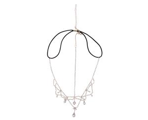 Lovisa Rose Gold Crystal Jewel Drop Headchain