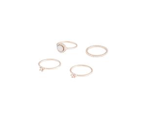 Lovisa Rose Gold Round Stone Multi Ring