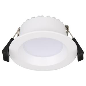 Lutec 7W LED IP54 Tri-Colour White Finish Amara Downlight