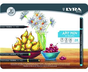 Lyra Hi-Quality Art Pen 20/Metal Box