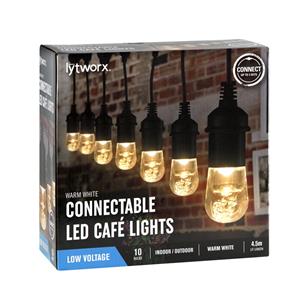 Lytworx 10 Warm White LED Connectable Caf  Lights