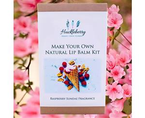 Make Your Own Raspberry Sundae Natural Lip Balms