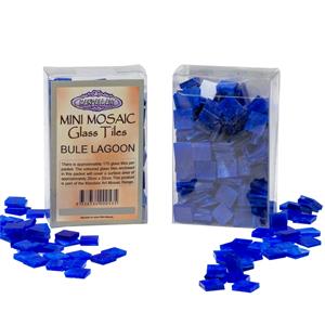 Mandala Art Blue Lagoon Mini Mosaic Glass Tiles