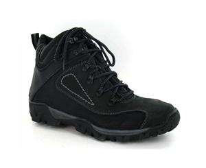 Mens Lace Up Walking Boots (Black) - KM214