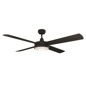 Mercator 130cm Luna Ceiling Fan with LED Light - Black