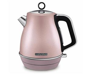 Morphy Richards Evoke 2200W Water Kettle Stainless Steel 1.5L Jug Rose Quartz