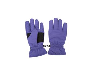 Mountain Warehouse Kids Gloves Snowproof with Fleece lined and Cuffs - S/M/L/XL - Lilac