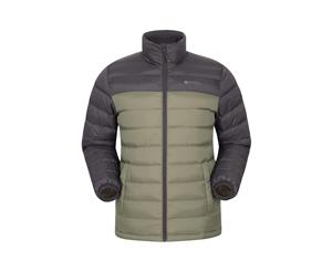 Mountain Warehouse Mens Padded Jacket Water Resistant Insulated Winter Coat - Light Khaki