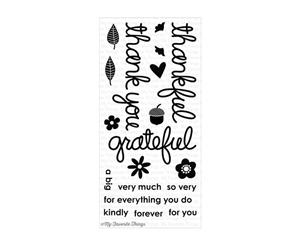 My Favorite Things - Die-Namics Companion Stamps 4X8 - Thankful Thoughts