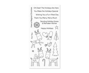 My Favorite Things Clear Stamp Set 4 inch x 8 inch - Reindeer Games