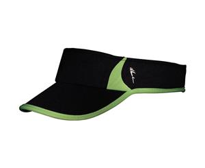 Myrtle Beach Adults Unisex Running Sunvisor (Black/Neon Yellow) - FU662