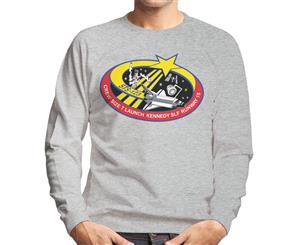 NASA STS 123 Space Shuttle Endeavour Mission Patch Men's Sweatshirt - Heather Grey