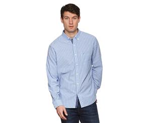 Nautica Men's Bengal Stripe Long Sleeve Shirt - Deep Water