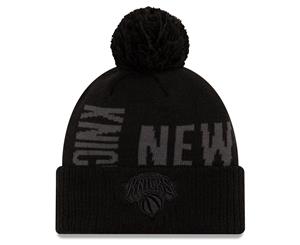 New Era Bobble Beanie - NBA TIP OFF New York Knicks - Black