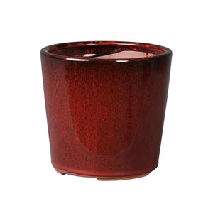 Northcote Pottery 17 x 17cm Wine Red Glazed Oslo Cone