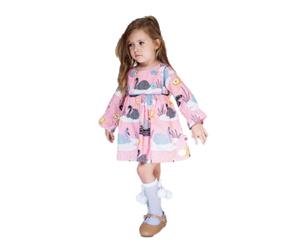 Oobi Girls' Sage Dress Blush Swan